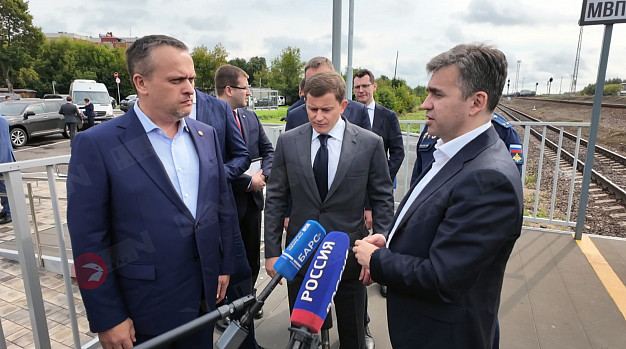 Министр транспорта осмотрел платформу «Красная Талка» и прокатился до ж/д вокзала